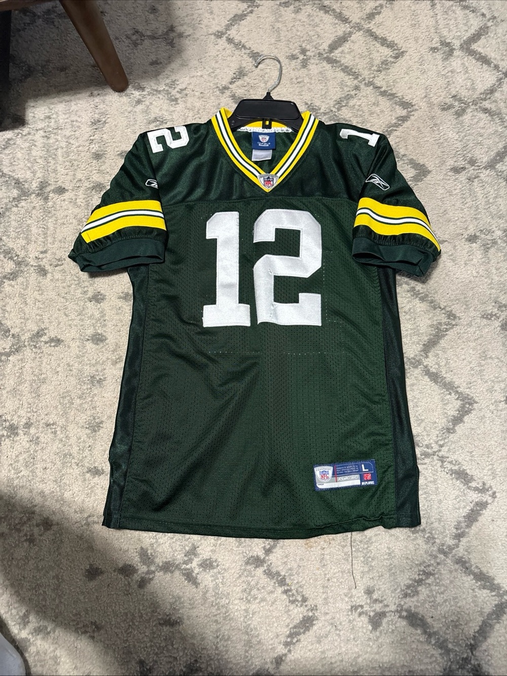 Aaron Rodgers Reebok Green Bay Packers  #12 Football Jersey